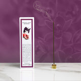 Back of Black Love Scented Incense Sticks box with Holder