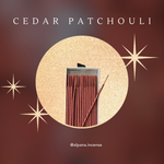 Cedar Patchouli Scented Incense Sticks Box