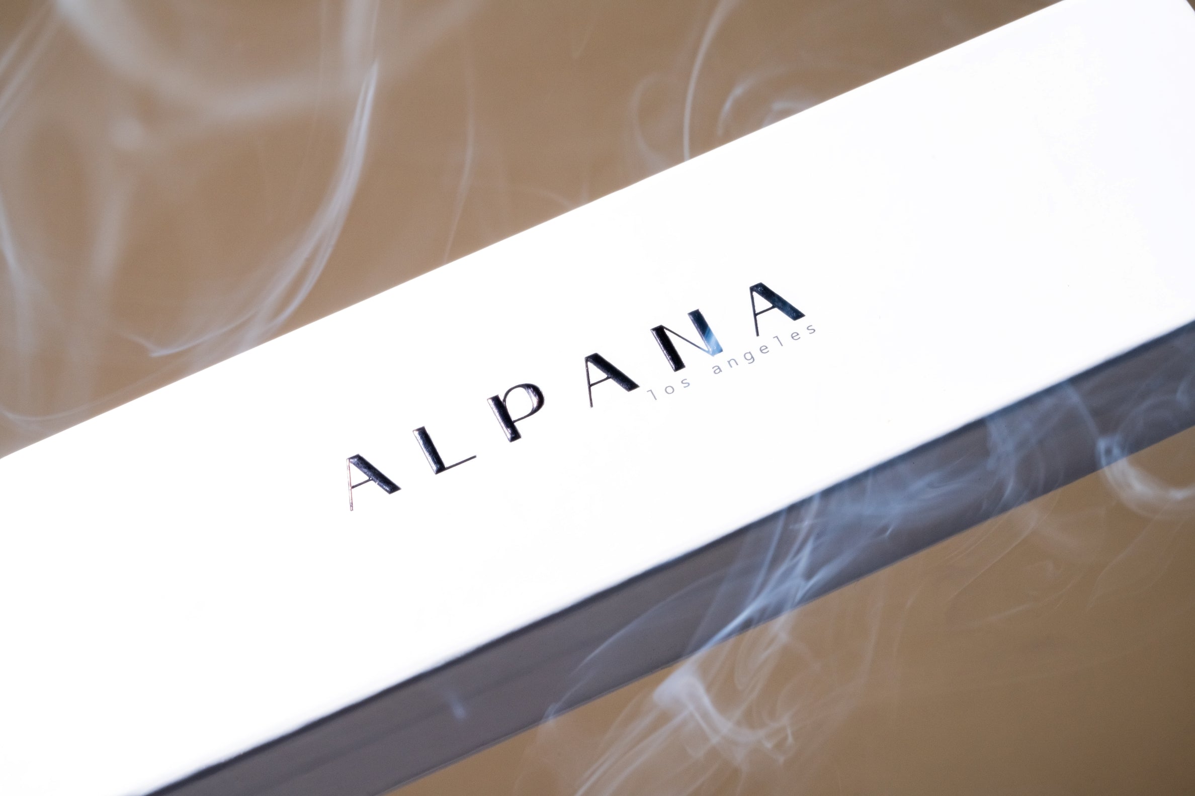 Alpana Incense Box with Incense Smoke